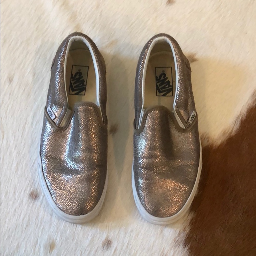 Gold metallic vans